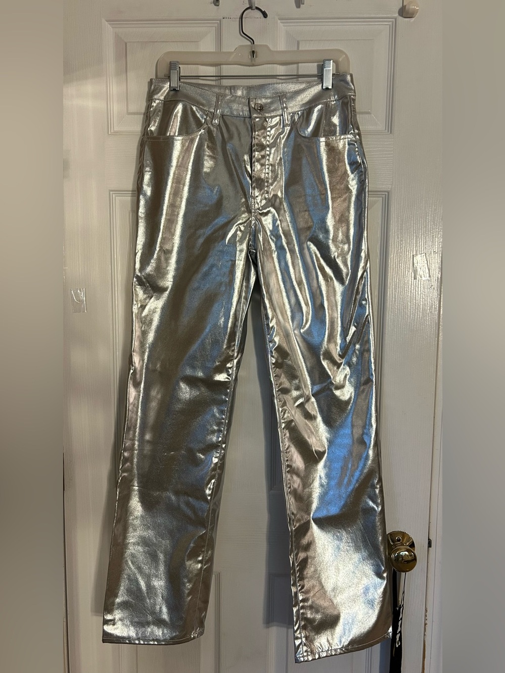 H&M Silver Divided silver pants Size 8